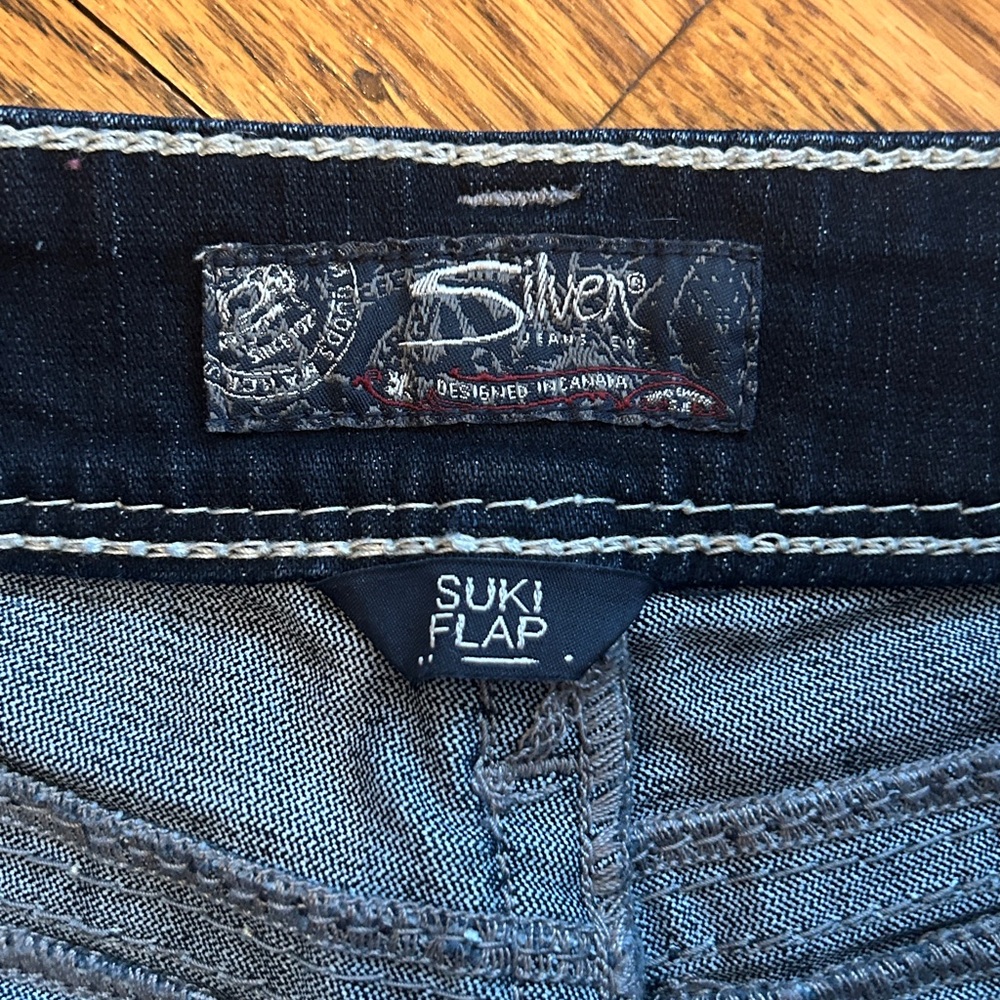 Silver Suki Flap Bootcut Jeans - Picture 3 of 6